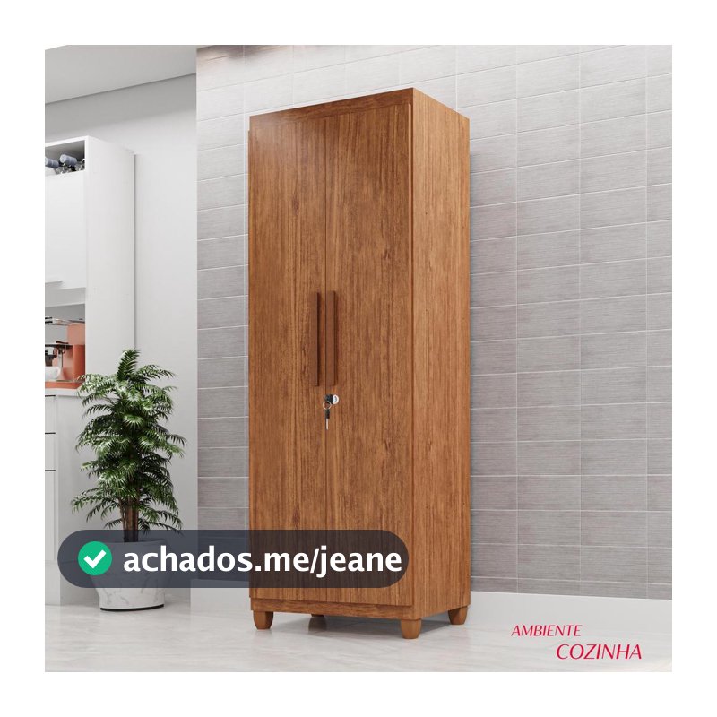 Armário Multiuso Master com Chave e Pés 182cm Cinamomo