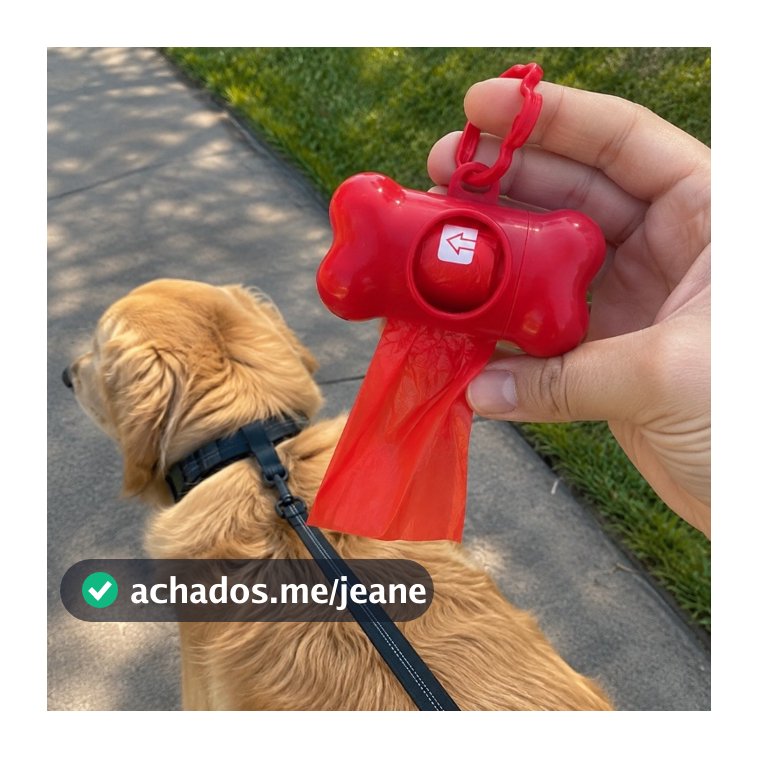 Kit Cata Caca 2 Refis + Porta Saquinho Pet Gatos Cachorro Recolher Coco Saco Para Fazes