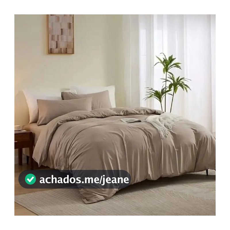 Capa De Edredom Duvet com Zíper MICROPercal 400 Fios Todos os Tamanhos