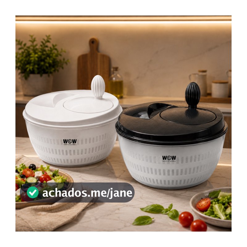 Centrífuga De Salada Secador Verduras  Manual 4 Litros