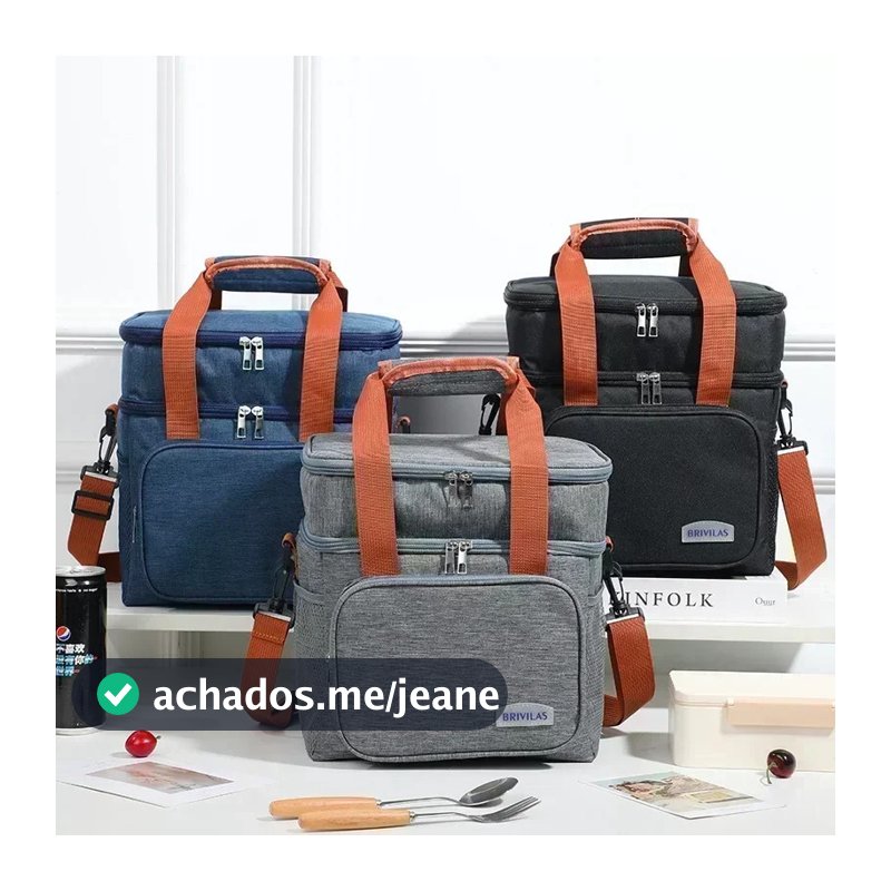 Bolsa Térmica Tipo Lancheira Mochila com Grande Capacidade Viagens Piquenique(Dois modelos)