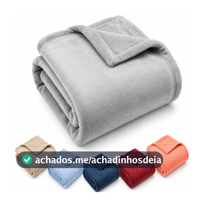 Cobertor Casal Aveludado 2,00x1,80 Quentinha Inverno Fofinho