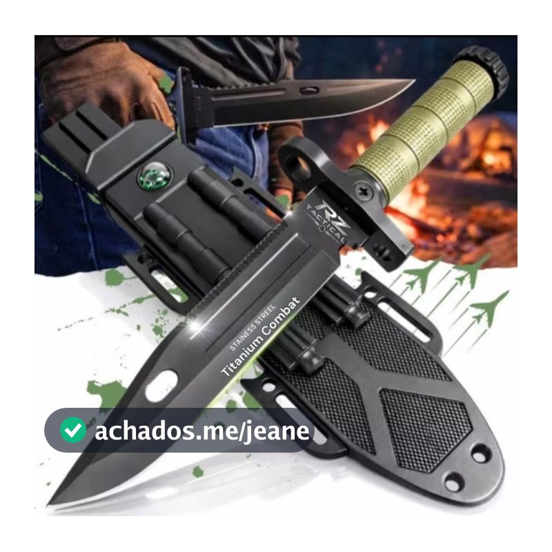 Faca Bushcraft De Sobrevivência Com Bainha personalizada