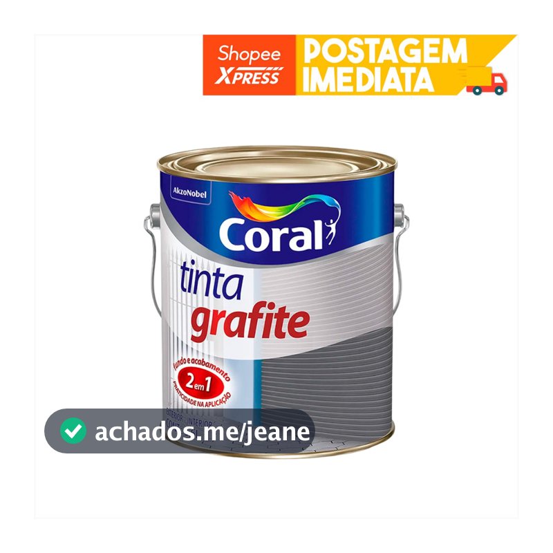 Tinta Grafite 2 Em 1 Alto Rendimento 3,6l Coral