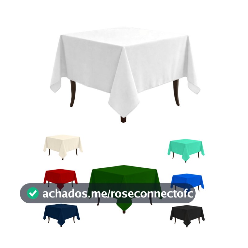 KIT 05 TOALHA MESA OXFORD 1,50 X 1,50 QUADRADA VARIAS CORES ENVIO IMEDIATO