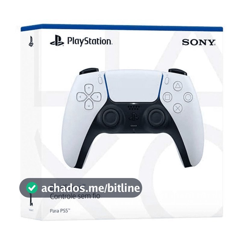 Controle Sem Fio Sony DualSense Para PlayStation 5 Branco