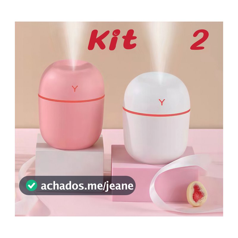 Kit 2 Umidificador Atomizador de Ar Portátil para Casa Umidificador 200ml    su