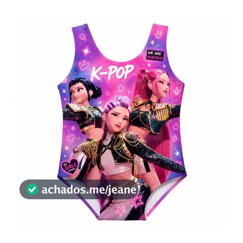 Body Maiô Guerreiras K-Pop Meninas