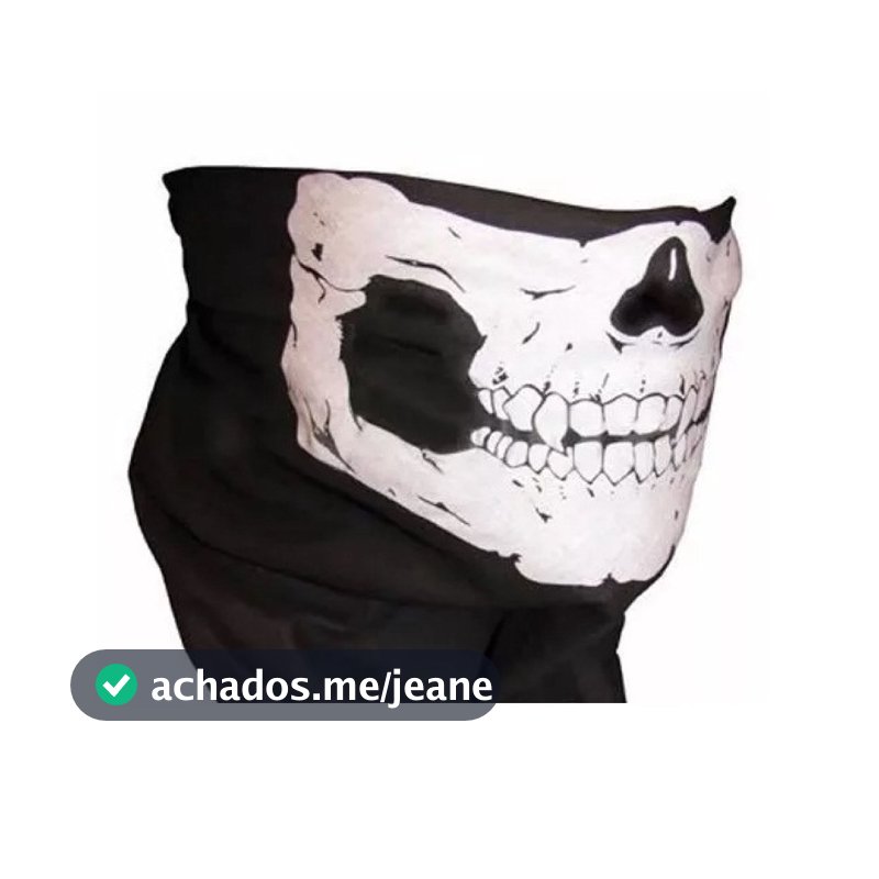 Bandana tubular balaclava Caveira máscara com proteção UV Touca Toca de Caveira - ciclismo pesca moto motoqueiro