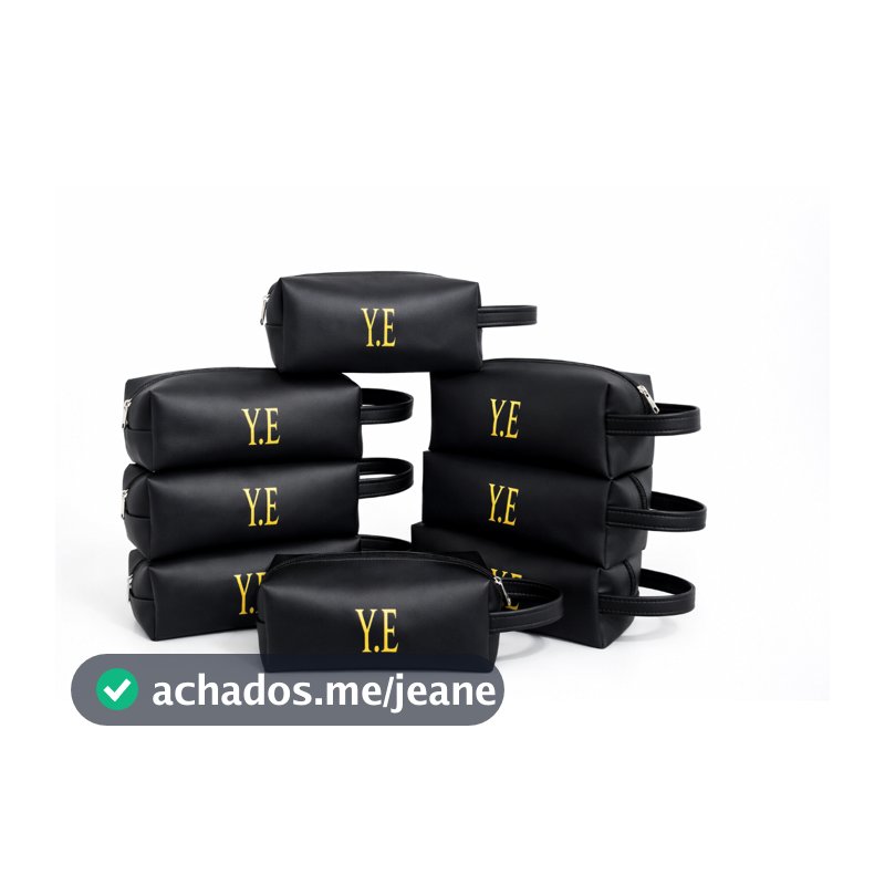 Kit Necessaires Personalizadas Com Seu Logo Couro Sintético Nome Lembrancinha Casamento Aniversário Presente Grande