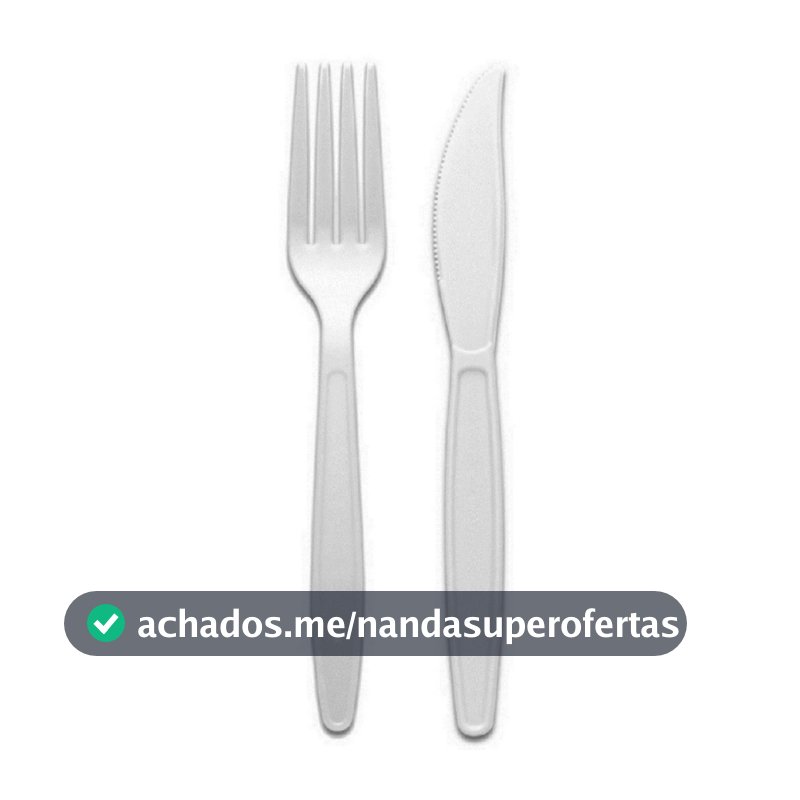 100 talheres refeição: 50 garfos + 50 facas