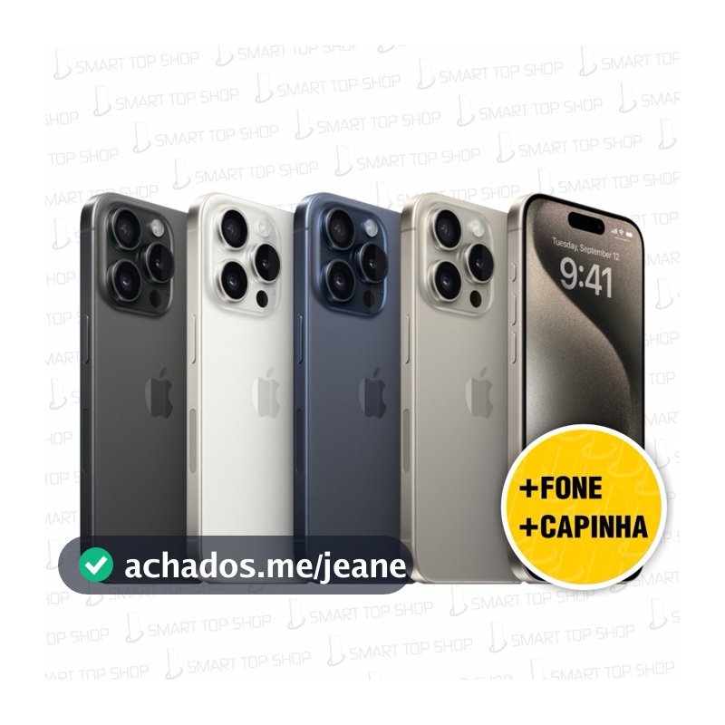 Celular iPhone 15, 15 Pro e Pro Max 128gb e 256gb 5g ORIGINAL + NF (VITRINE)