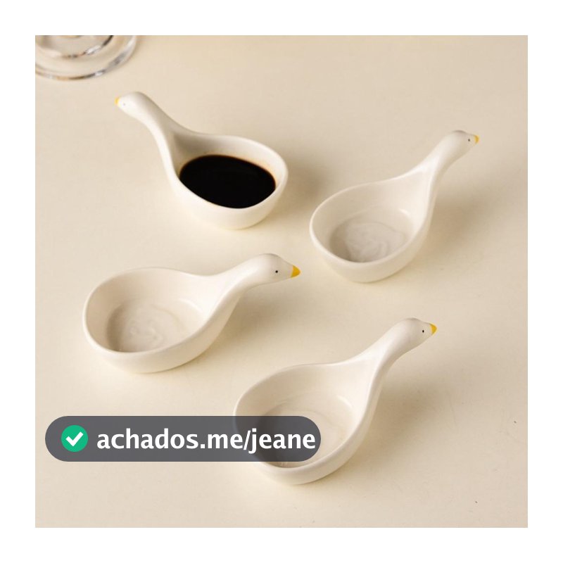 SD413UDC 4 Pcs Tigelas De Cerâmica , Pratos De Molho De Desenho Animado Portátil , Prato De Vinagre Requintado 3D Multif