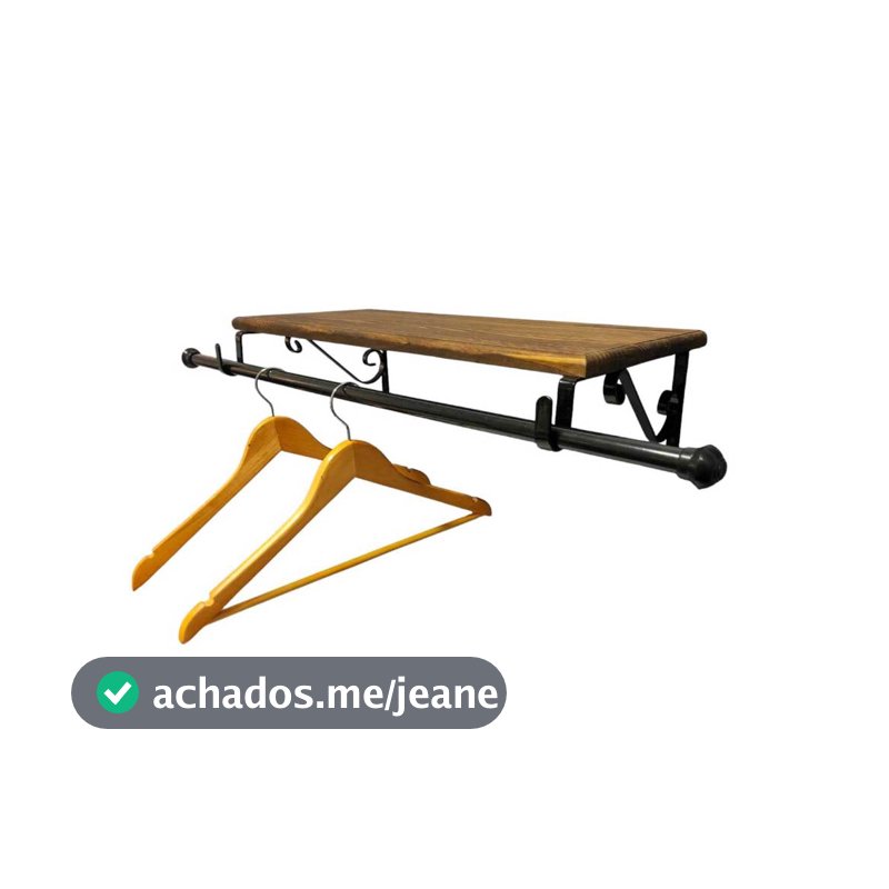 Suporte Arara Com Prateleira E Varão (25x80)