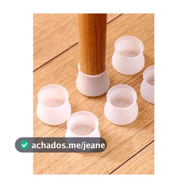 12/16/24 Protetor de Silicone para Pés de Cadeira e Mesa Pés Pezinho Redondo