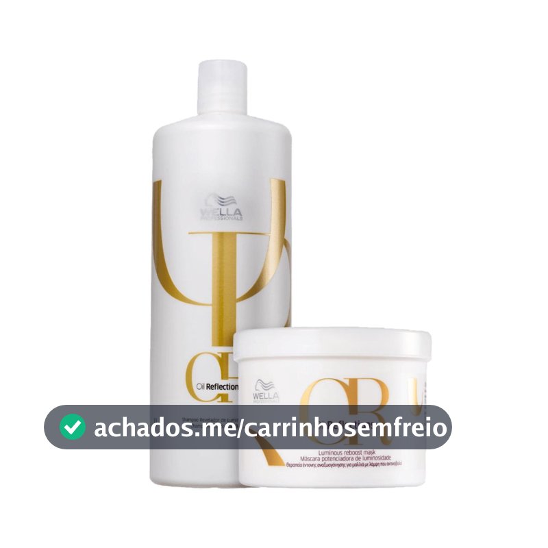 Kit Wella Oil Reflections Shampoo 1L e Máscara 500g
