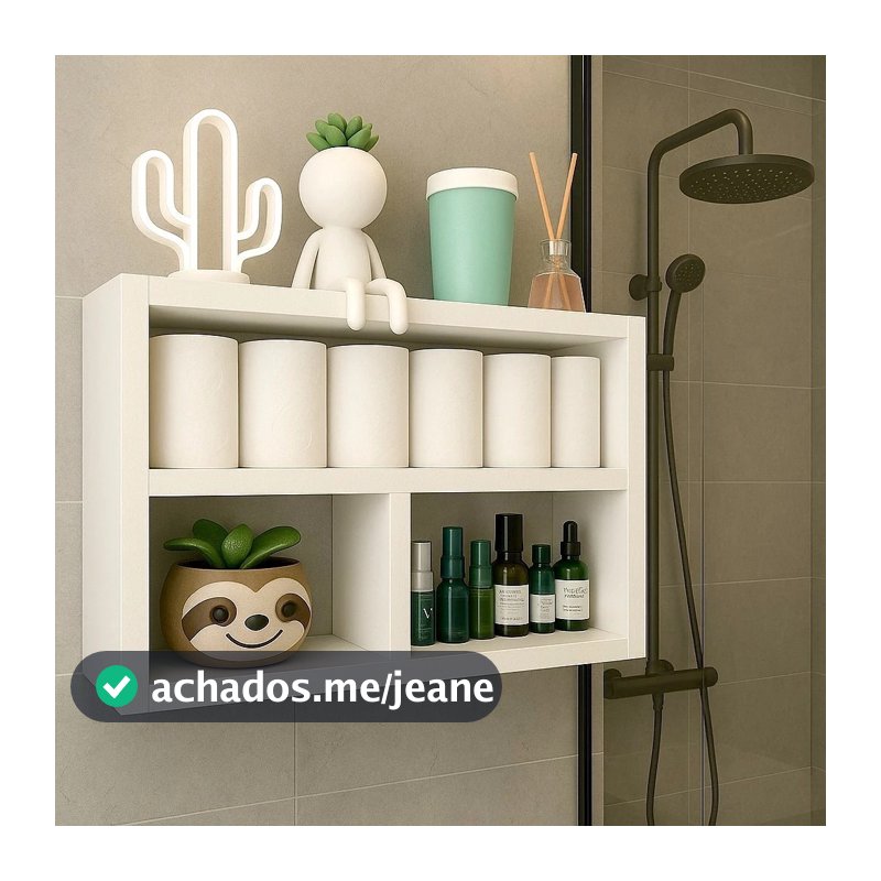 Nicho Multi Uso Com Divisoria e Prateleira Decoração e Enfeites em MDF