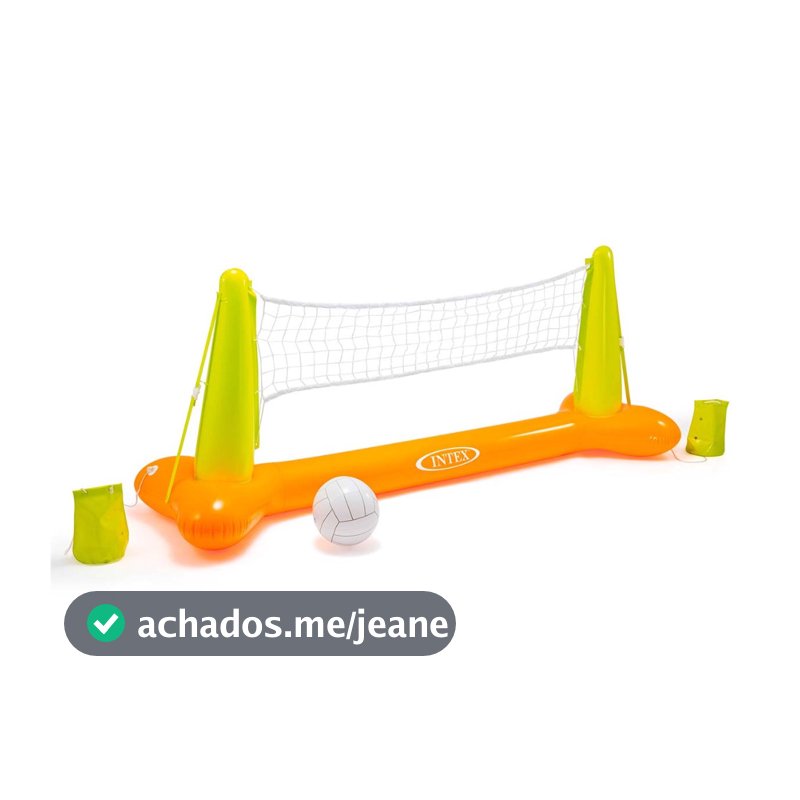Kit Rede Vôlei Voleibol Inflável Com Bola Criança Infantil Brinquedo Piscina - Intex Oficial Brasil