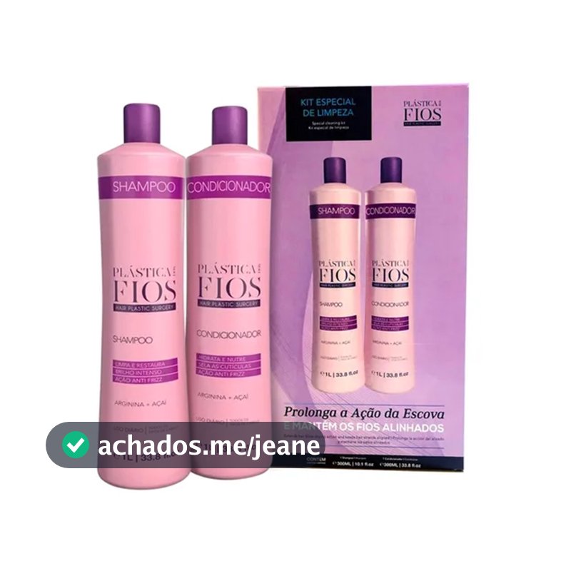 Kit Especial de Limpeza Plástica dos Fios  2L - Cadiveu