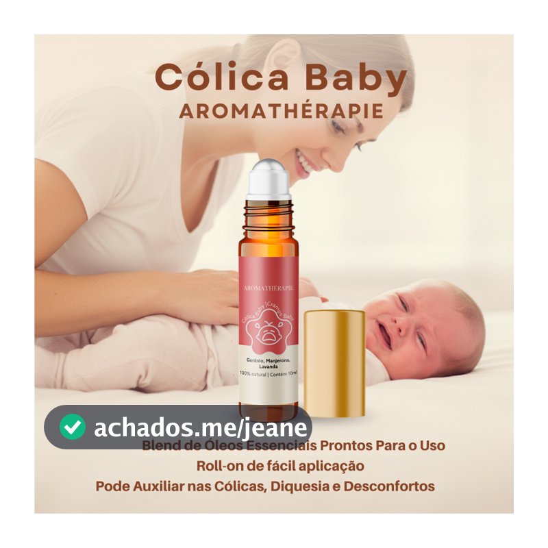 Aromaterapia Cólica Baby Natural Blend Óleos Essenciais Aromathérapie