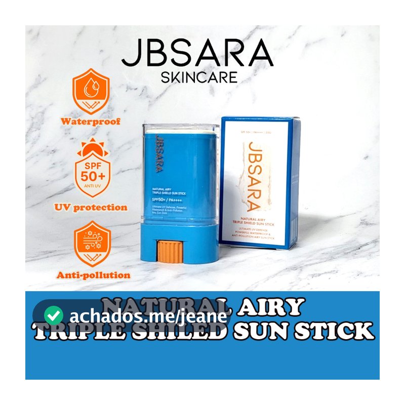 JBSARA Natural Airy Triple Shield Sun stick Protetor Solar 20g spf50+ / pa++++ (uv protect/water proof/anti pollution)