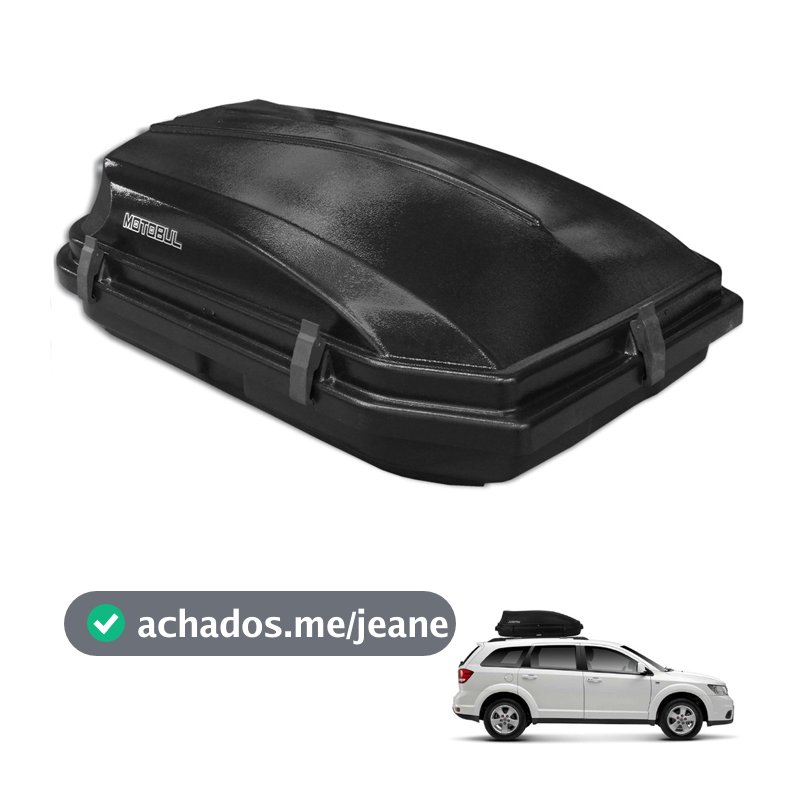 Bagageiro De Teto Motobul Bau Maleiro 270L Preto Universal