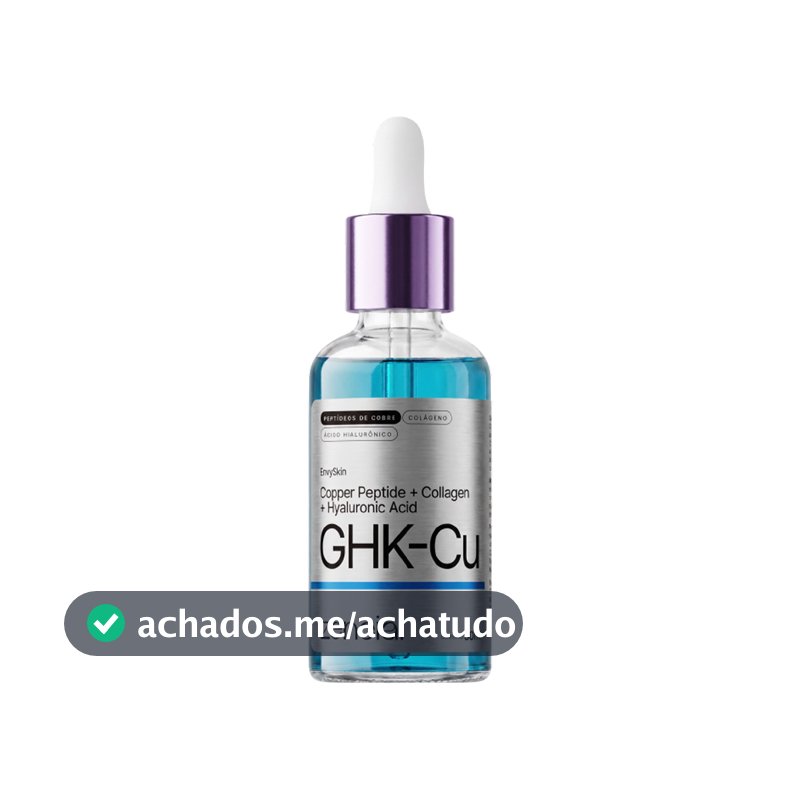 Sérum Peptídeo de Cobre GHK-Cu Reduz Rugas Linhas Finas Firmeza e Hidratação Facial Zencial