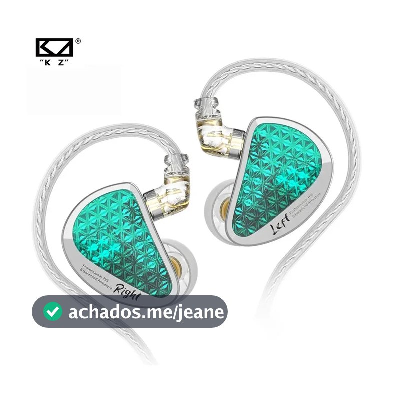 KZ AS16 PRO 8BA Fone De Ouvido Intra-Auricular 8 Balanceada Armature Headset High Sound Quality Monitor HiFi AS10 ZS10PRO ZSX