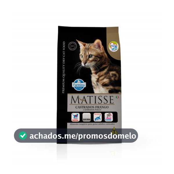 Ração Farmina Matisse Frango para Gatos Castrados 7,5kg