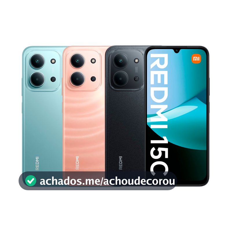 Smartphone Xiaomi Redmi 15C 4GB + 128GB – Tela 6.9" Dual SIM LTE, Desempenho e Estilo Moderno