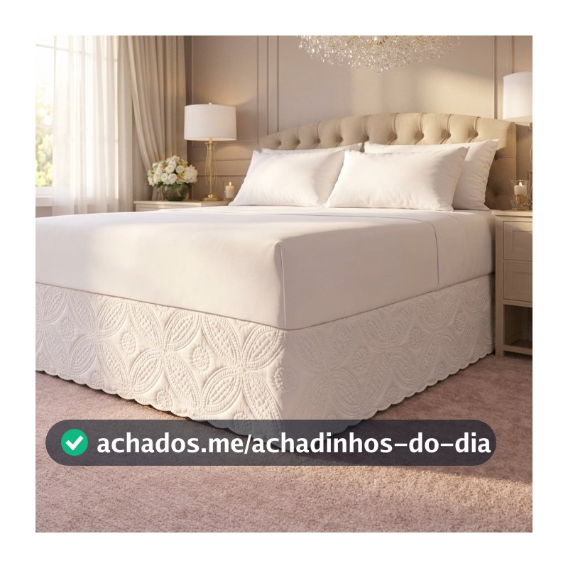 Saia Box Marie Microfibra Padrão Casal Queen King Cama Box Decoração Elegante Quarto Sofisticado