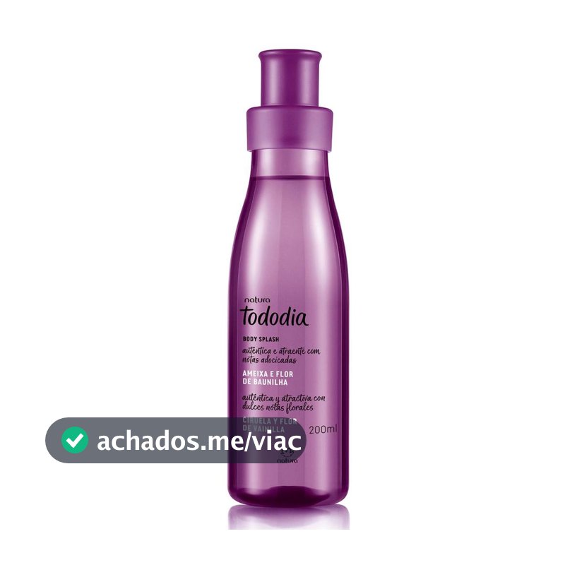 Body Splash Tododia Ameixa e Flor de Baunilha Feminino 200ml