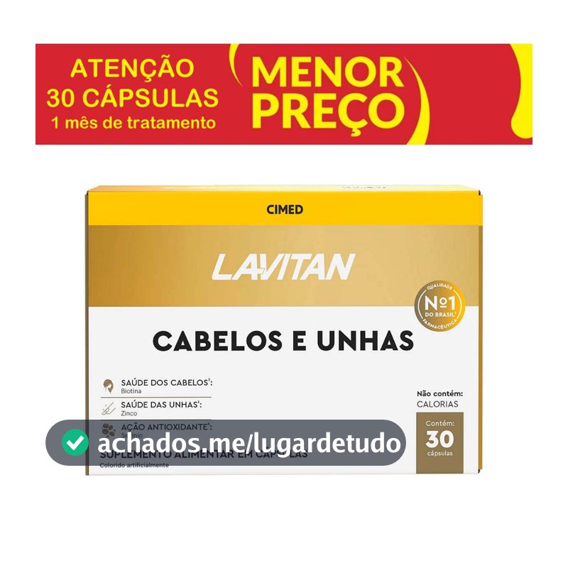 Lavitan Cabelos e Unhas 30 Comprimidos - Cimed