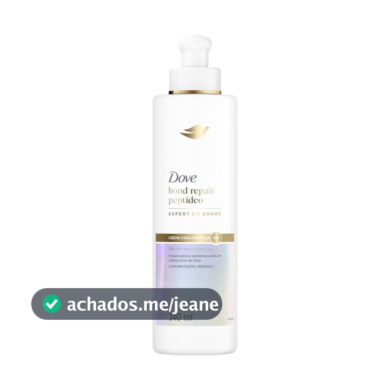 Creme para Pentear Dove Bond Repair + Peptídeo 240ml