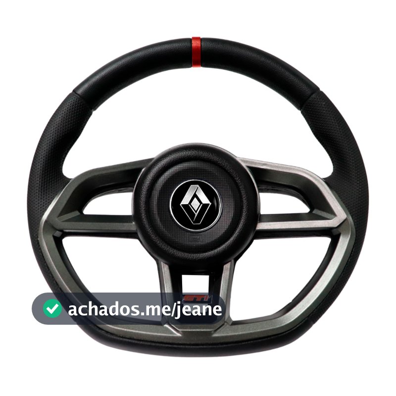 Volante Esportivo Gti Grafite Renault Clio Senic Logan Sandero Megane