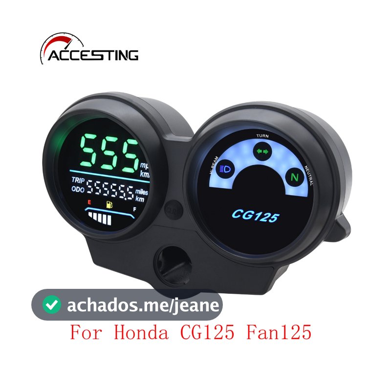 Painel Digital LED De Velocímetro De Motocicleta Fan125 Titan 125 2013 Dashboad Brasil Honda CG125 2000 A 2008
