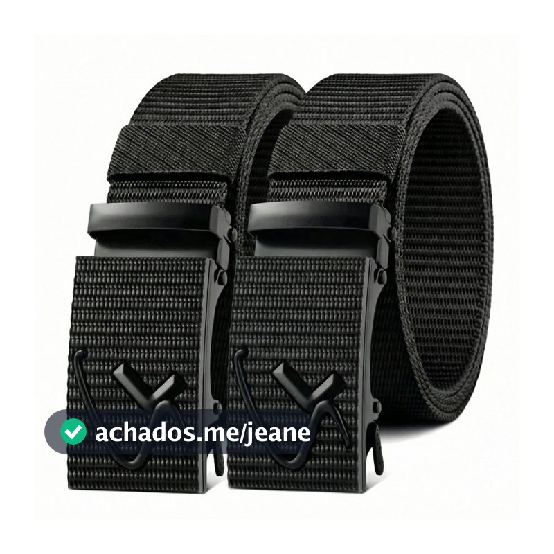 Cinto Tático Masculino Fivela Automática Nylon 3,8cm Militar Camping Trilha Ajustável Reforçado