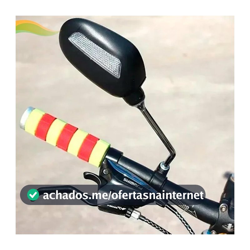 Retrovisor Bike MTB Elétrica Mobilete Motorizada Guidão Alta Qualidade Par Acessórios Não É Badrôsca Espelho Resistente