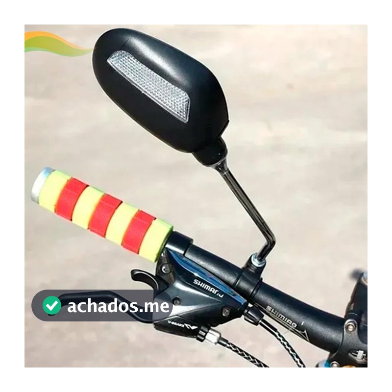 Retrovisor Bike MTB Elétrica Mobilete Motorizada Guidão Alta Qualidade Par Acessórios Não É Badrôsca Espelho Resistente