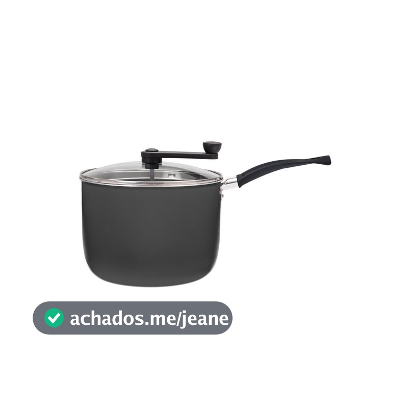 Pipoqueira Brinox Ceramic Life Rainbow Ø20cm 4,2 Litros Grafite