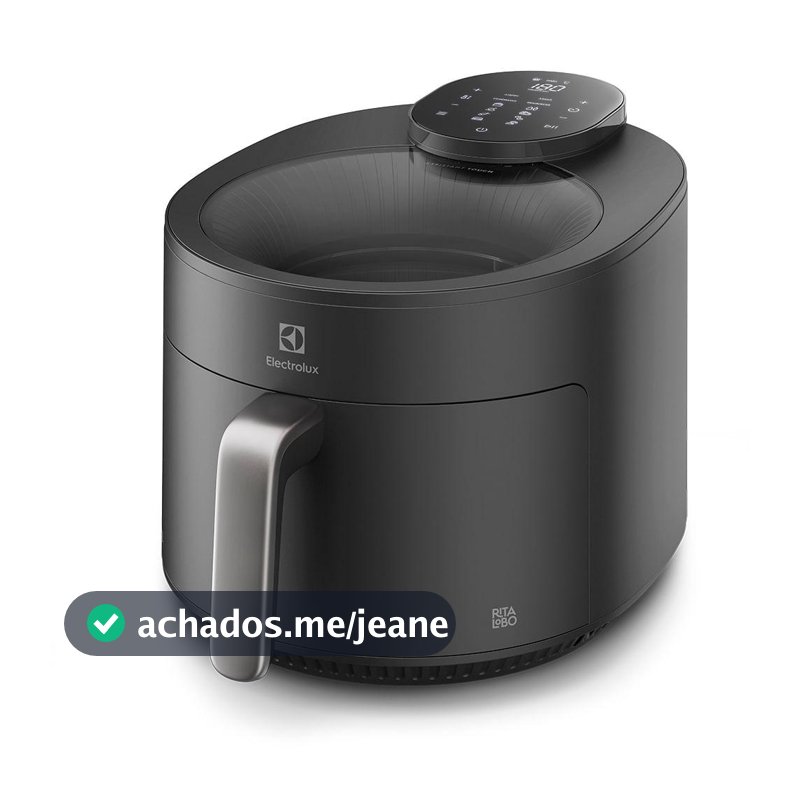 Air Fryer Electrolux por Rita Lobo 5,1L Cinza Expert c/Visor 1500W (EAF170)