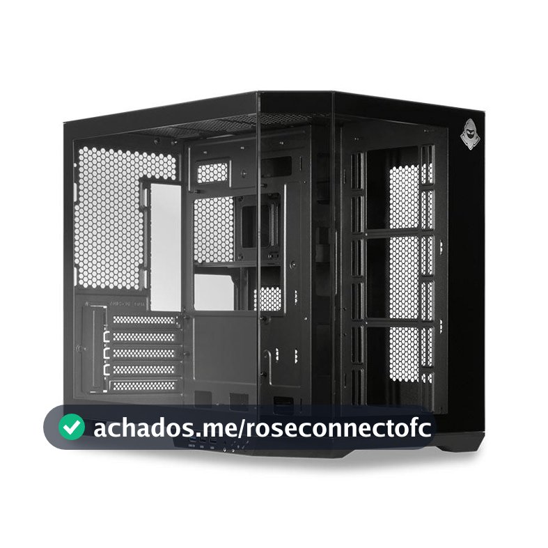 Gabinete Gamer Aquário Mancer CV700L, Mid Tower, Lateral De Vidro, Preto, MCR-CV700L-BK