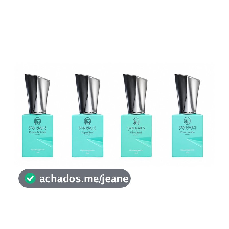 Preparadores Diamante Fan Nails Hipoalergênicos com Anvisa  15ml