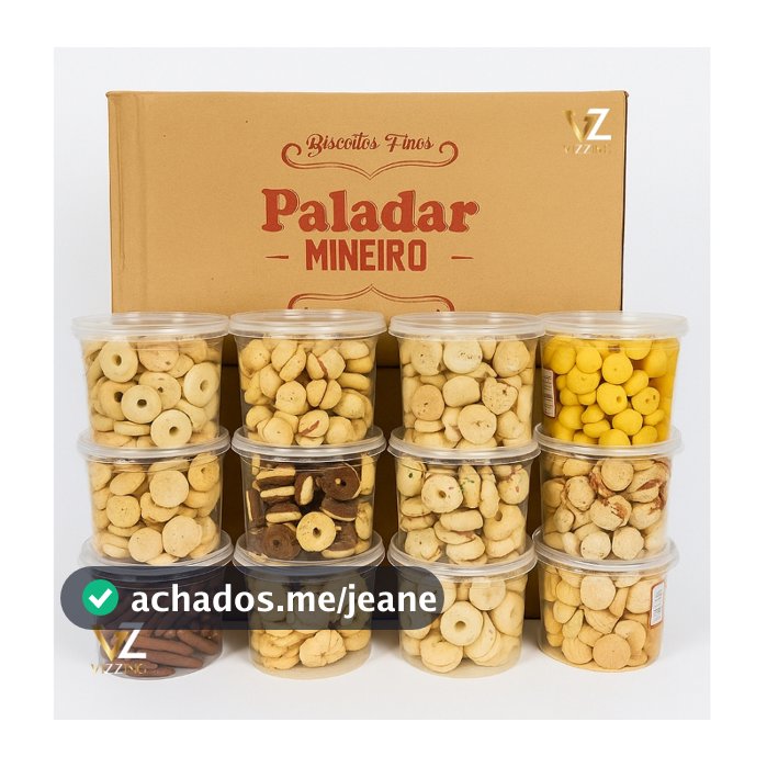 Kit Pote Biscoito Amanteigado 400G Paladar Mineiro - 6 ou 12 Unidades