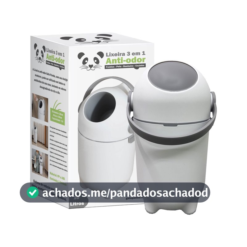 Lixeira Mágica Antiodor Fraldas de Bebê, Cozinha, Casa - 10L, Tecnologia Antibacteriana e Antiviral