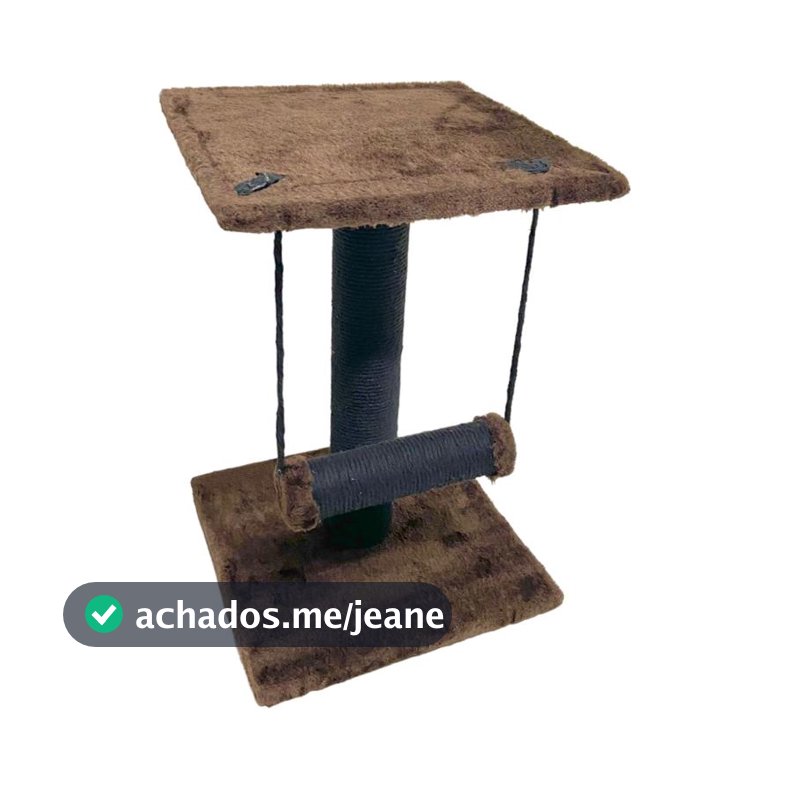 Brinquedo Arranhador Plataforma Com Balanço Para Gatos