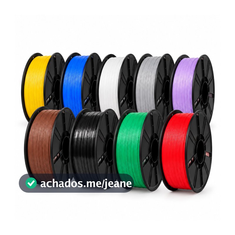 Filamento PLA+ / PLA Plus Premium 1Kg 1.75mm Impressão 3D Alta Qualidade Profissional Varias Cores