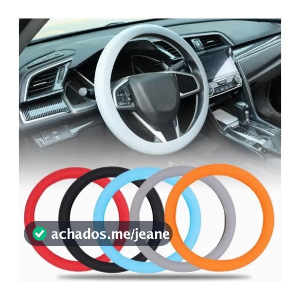 Silicone Capa De Para Volante De Carro Antiderrapante 33-40CM Protetor Universal De