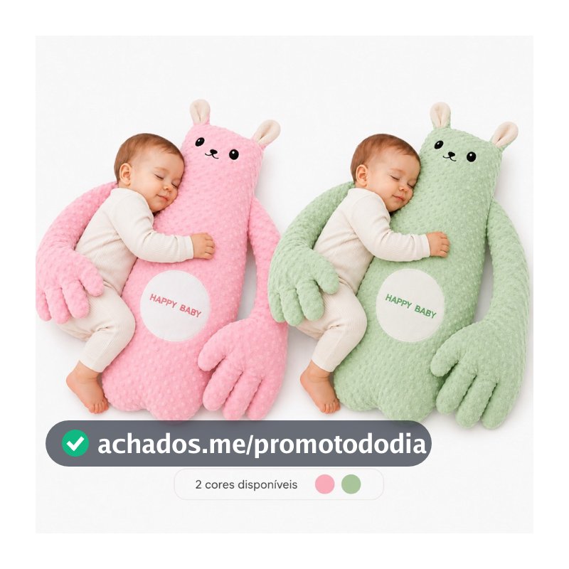 Travesseiro bebe almofada Pelúcia  com Palma Automática EPS-8047