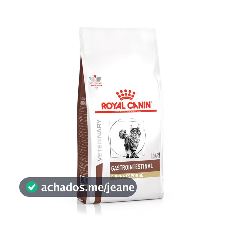 Ração para Gatos Adultos Veterinary Gastro Intestinal Fibre Response Royal Canin 1,5Kg